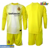 Inter Milan Torwart Auswärts Trikotsatz Kinder 2025-26 Langarm (+ Kurze Hosen)